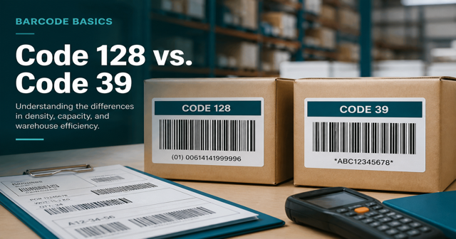 Code 128 vs Code 39