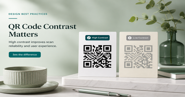 QR Code Colors & Contrast